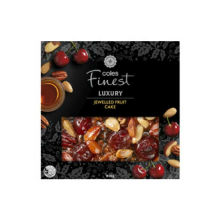 Buy Coles Finest Jewelled Fruit Cake 800g Online Worldwide Delivery
