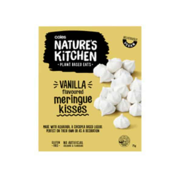 Coles Natures Kitchen Vegan Meringue Kisses 75g