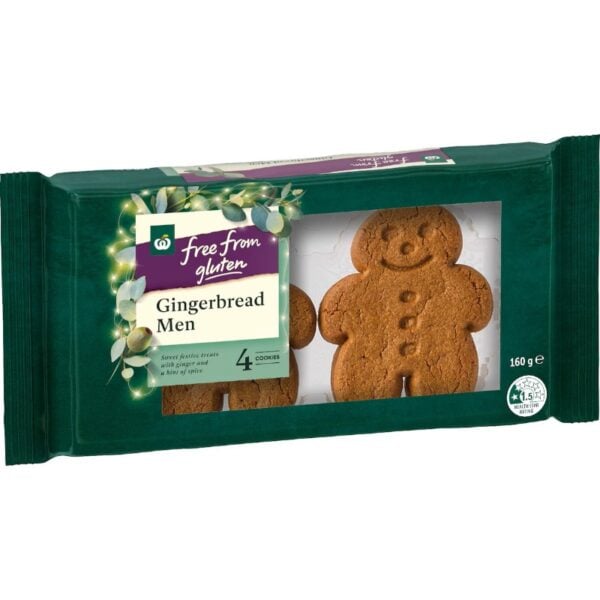Gluten Free Christmas Gingerbread Cookies 4 pack