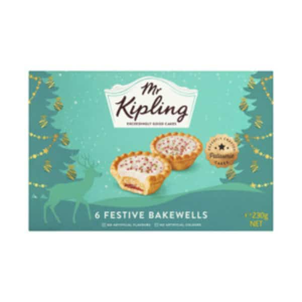 Mr Kipling Festive Bakewells 6 pack 1