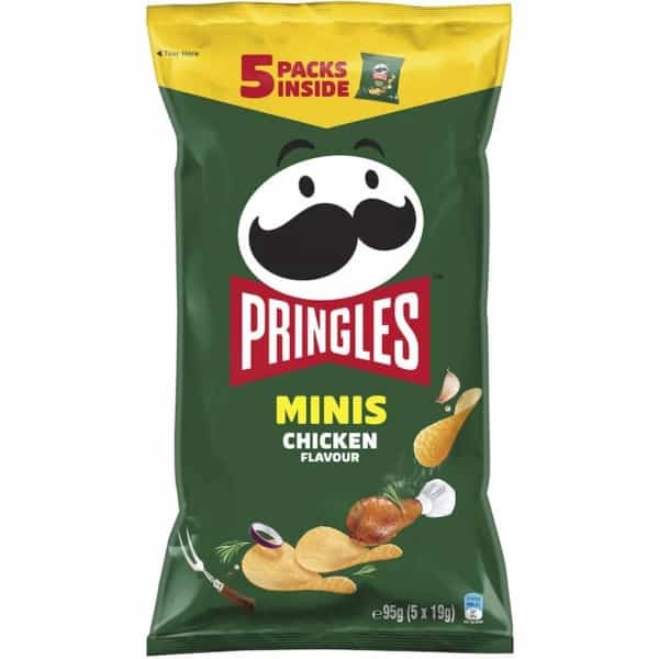 Pringles Minis Chicken Flavour Potato Chips Multipack 95g
