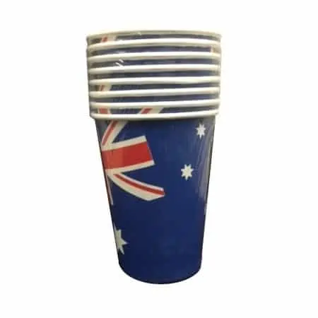 australian flag paper cup