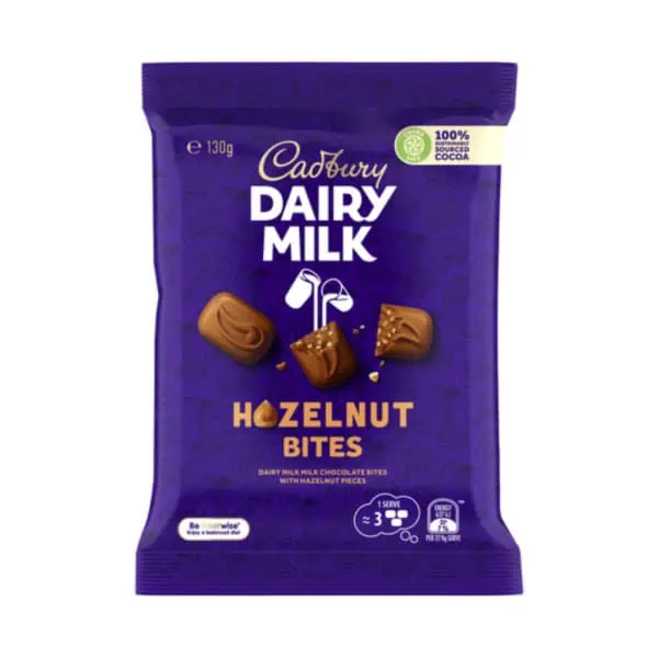 Cadbury Dairy Milk Hazelnut Bitesize 130g 1