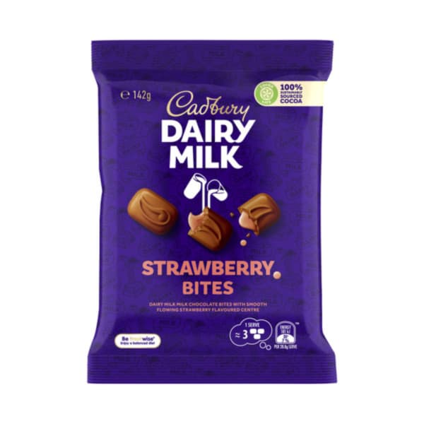 Cadbury Dairy Milk Strawberry Bites 142g 1