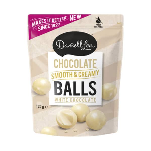 Darrell Lea White Chocolate Balls 120g 1