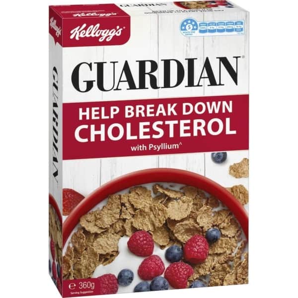 Kelloggs Guardian Psyllium Breakfast Cereal 360g