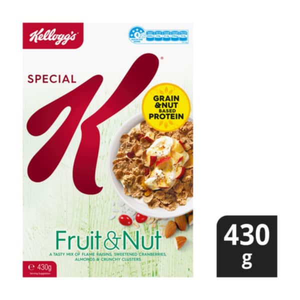Kelloggs Special K Fruit Nut Breakfast Cereal with Grain and Nut Based Protein 430g 1