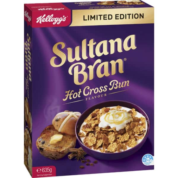 Kelloggs Sultana Bran Hot Cross Bun Flavour 635g 1