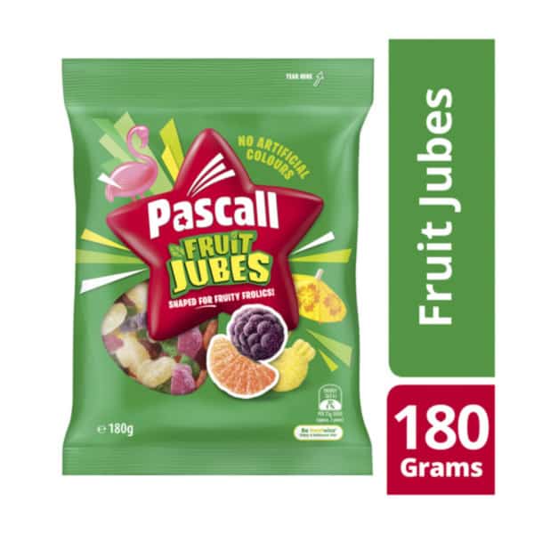 Pascall Fruit Jubes Lollies 180g 1
