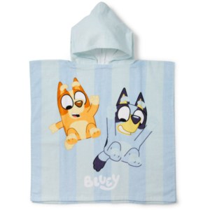 Bluey Jumping Hooded Towel 60x120cm Blue 1