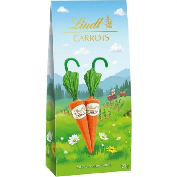 Lindt Milk Chocolate Carrot Canes 120g 1