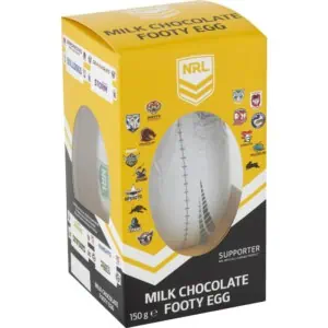 Nrl Milk Chocolate Footy Easter Egg 150g 1