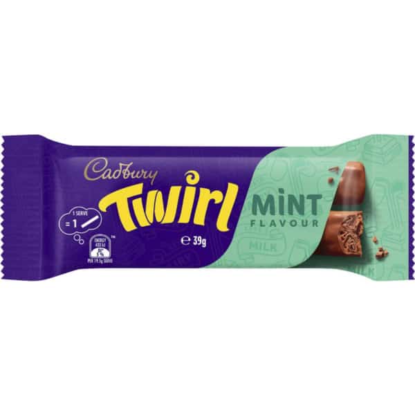 Cadbury Twirl Mint Bar 39g