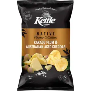 Kettle Chips Native Kakadu Plum Cheddar 150g 1