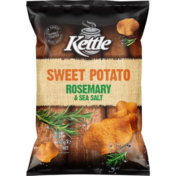 Kettle Sweet Potato Chips Rosemary Sea Salt 135g 1