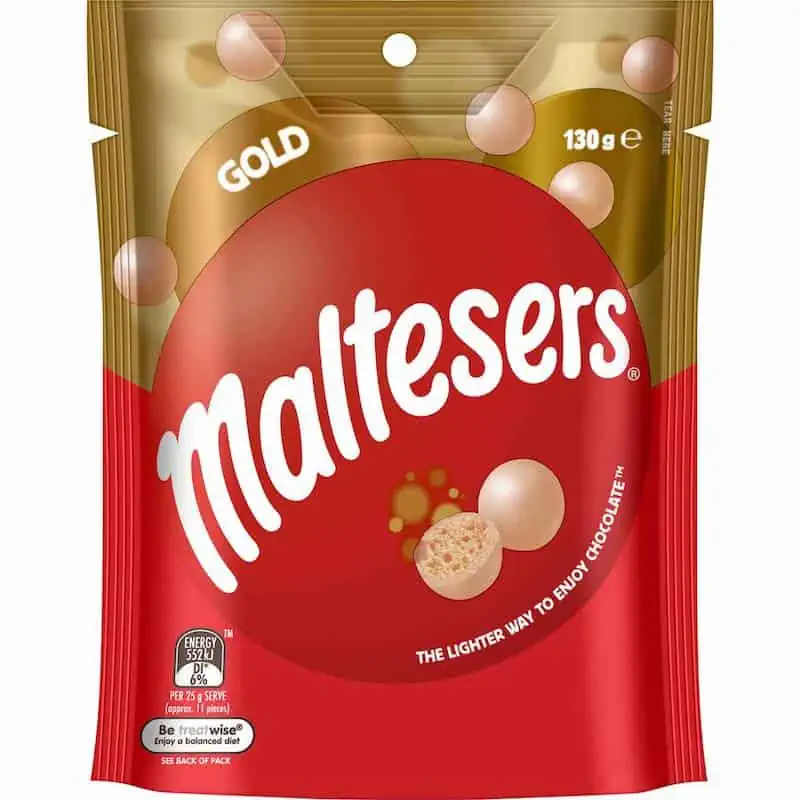 MALTESERS MARS COMPANY - 135G - CRUNCHY CHOCOLATE BALLS PRALINES POUCH  CANDY