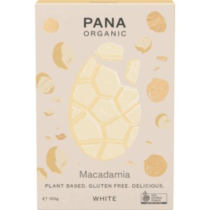 Pana Organic White Chocolate Easter Egg Macadamia 100g