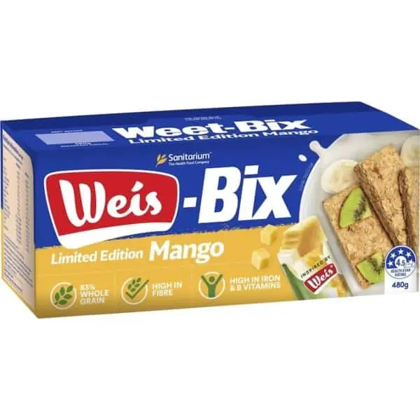 Sanitarium Weet bix Limited Edition Weis Mango 480g