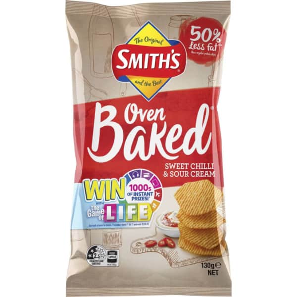 Smiths Oven Baked Chips Sweet Chilli Sour Cream 130g 1
