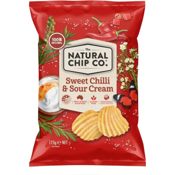The Natural Chip Co. Sweet Chilli Sour Cream 175g 1