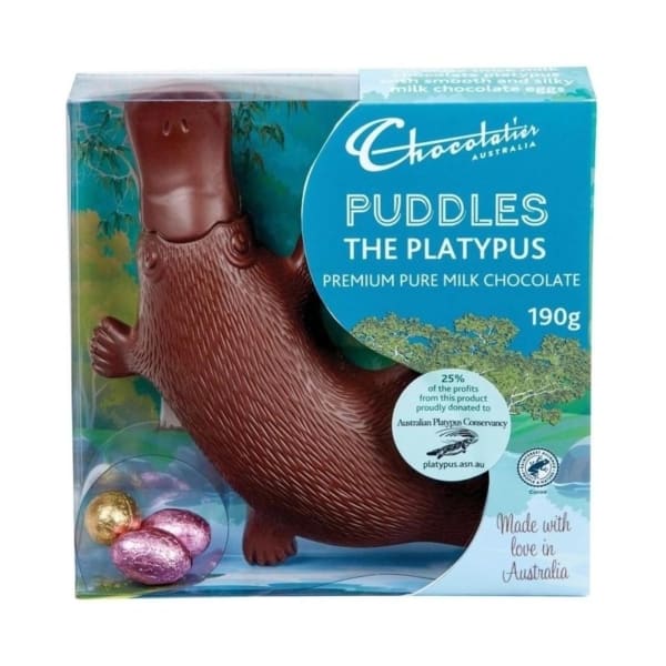 chocolatier australia puddles the platypus 190g