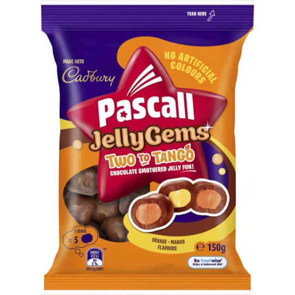 Cadbury Pascall Chocolate Jelly Gems Two To Tango 150g 1