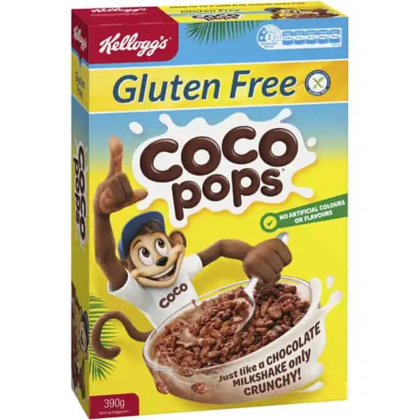 Kelloggs Coco Pops Gluten Free Breakfast Cereal 390g 1