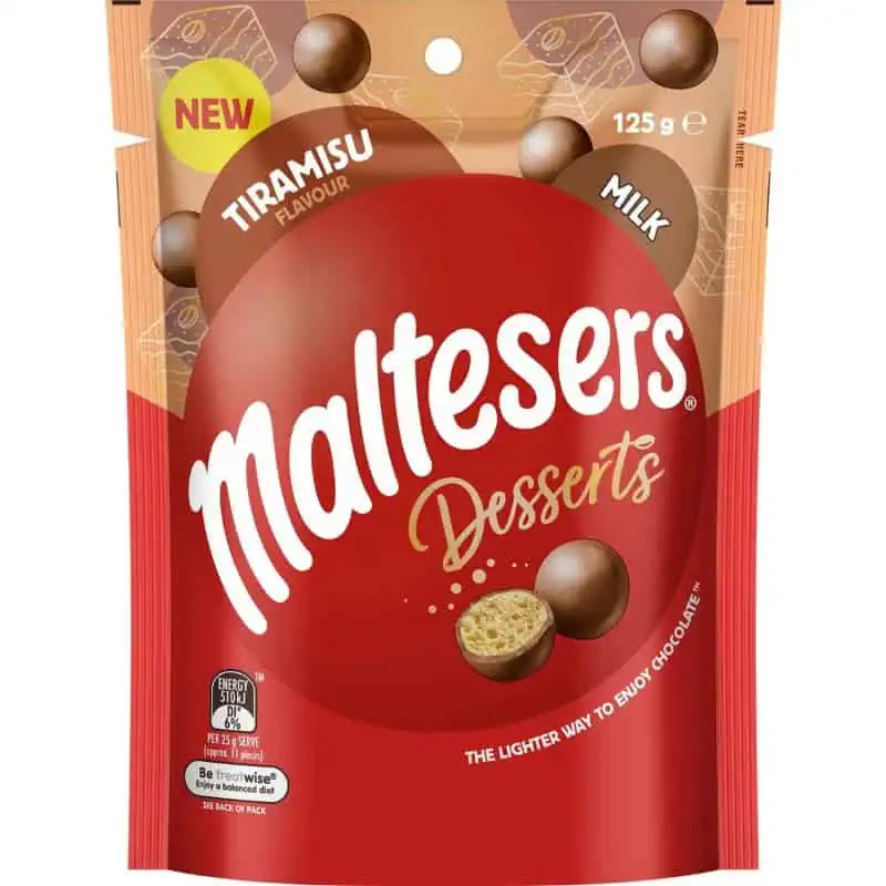 Buy Maltesers Desserts Tiramisu Chocolate Snack & Share Bag 125g