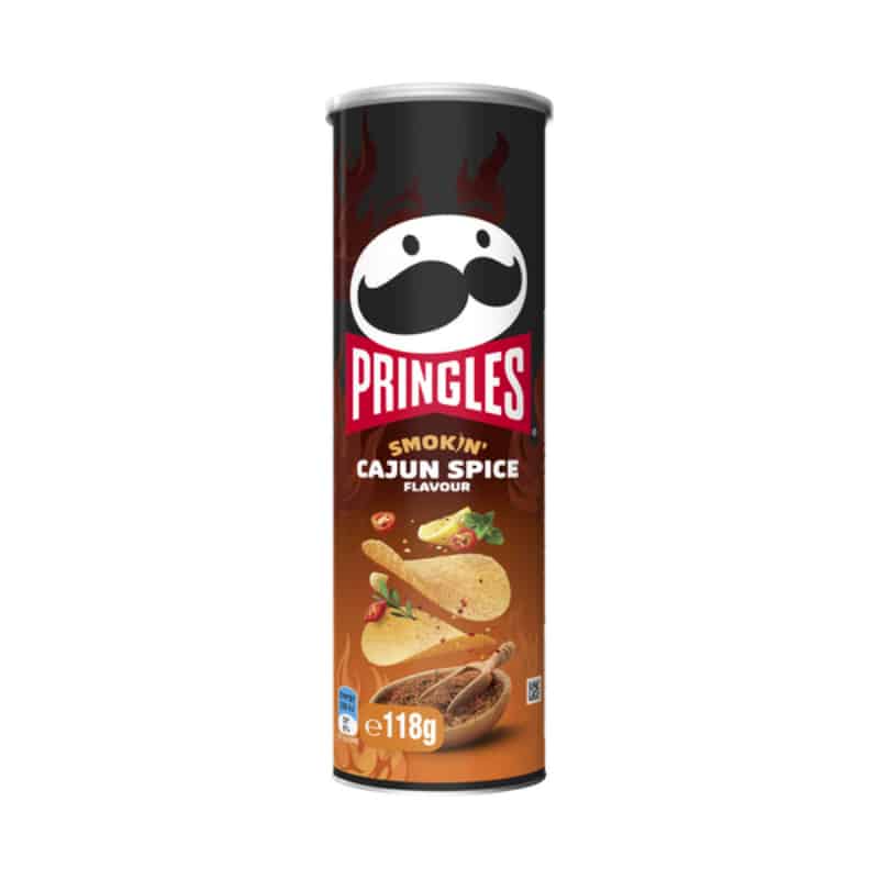 Buy Pringles Smokin Cajun Spice Flavour 118g Online 