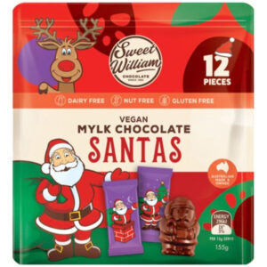 Sweet William Sharebag Chocolate Santas 12pack 155g