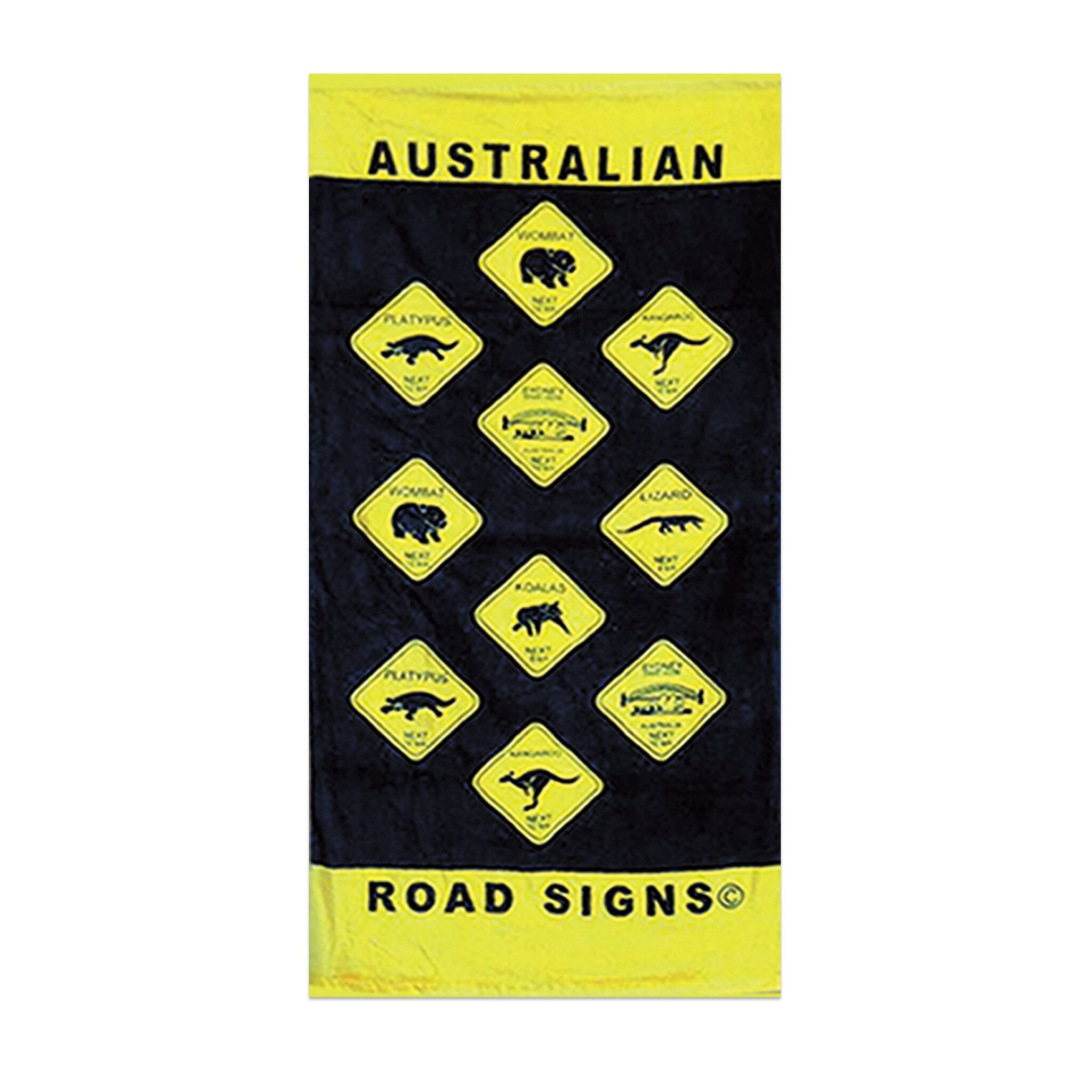 Buy Beach Towel Road Sign Online Worldwide Delivery Australian Food