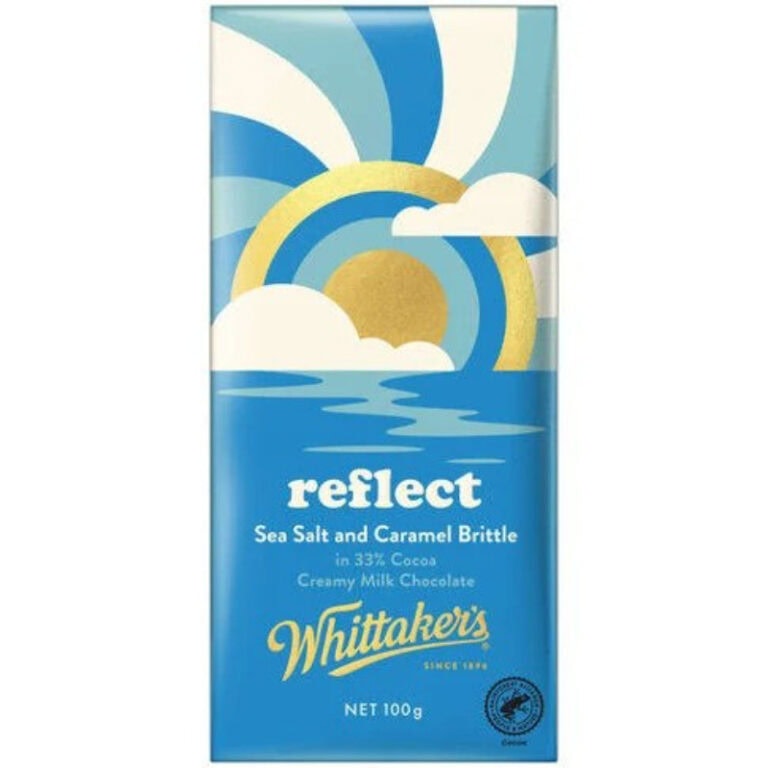 Buy Whittakers Chocolate Reflect Sea Salt And Caramel Brittle 100g Online Worldwide Delivery 2931