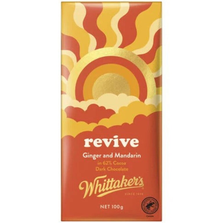 Buy Whittakers Chocolate Revive Ginger & Mandarin Block 100g Online ...