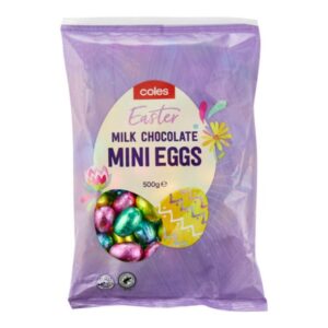 Coles Milk Chocolate Solid Eggs 500g