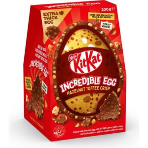 Kitkat Incredible Egg Hazelnut Toffee Crisp 200g