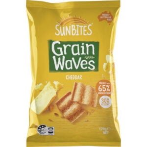 sunbites grain waves cheddar 170g