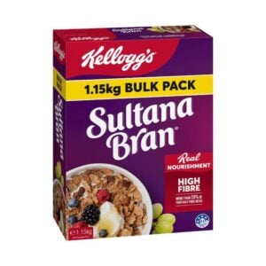 Kelloggs Sultana Bran High Fibre Breakfast Cereal Value Pack 1.15kg
