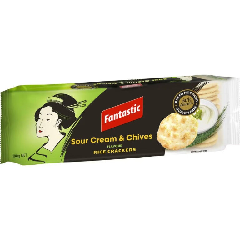 Buy Fantastic Rice Crackers Sour Cream & Chives 100g Online | Worldwide ...