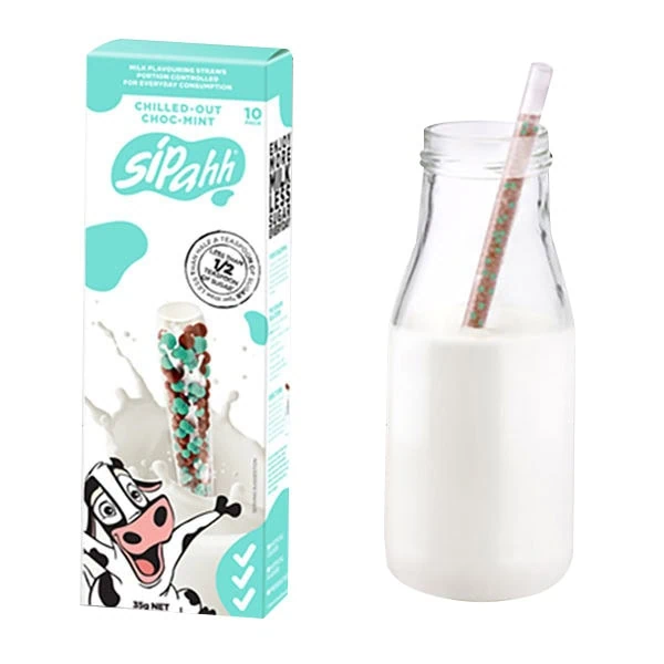 Buy Sipahh (Sipper) Milk Flavour Straws 60-Pack CHILLED-OUT CHOC-MINT ...