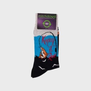 Mens Keeping It Reel Cotton Crew Socks