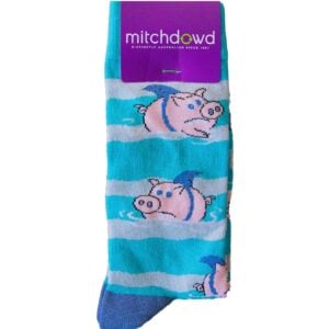 Mitchdowd Mens Bamboo Socks Shark Fin Piggies
