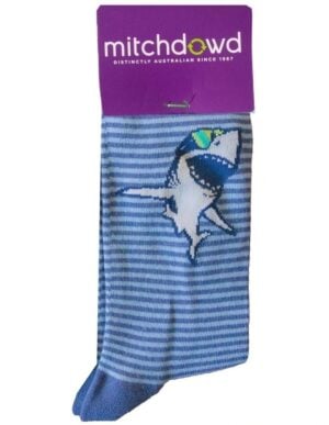 Mitchdowd Shark Stripe Bamboo Mens Socks
