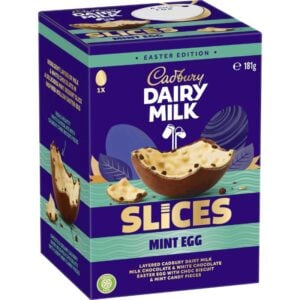 cadbury dairy milk slices mint egg 181g