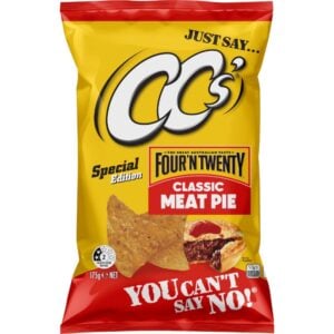 ccs four n twenty classic meat pie corn chips 175g