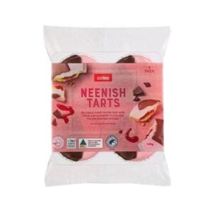 coles neenish tarts 4 pack 145g