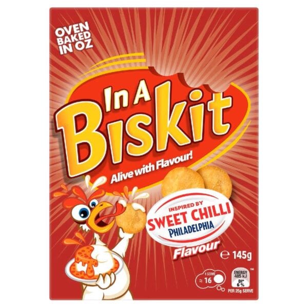 in a biskit sweet chilly philadelpia flavour 145g