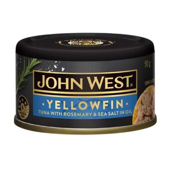 john west yellowfin tuna lemon herb 90g