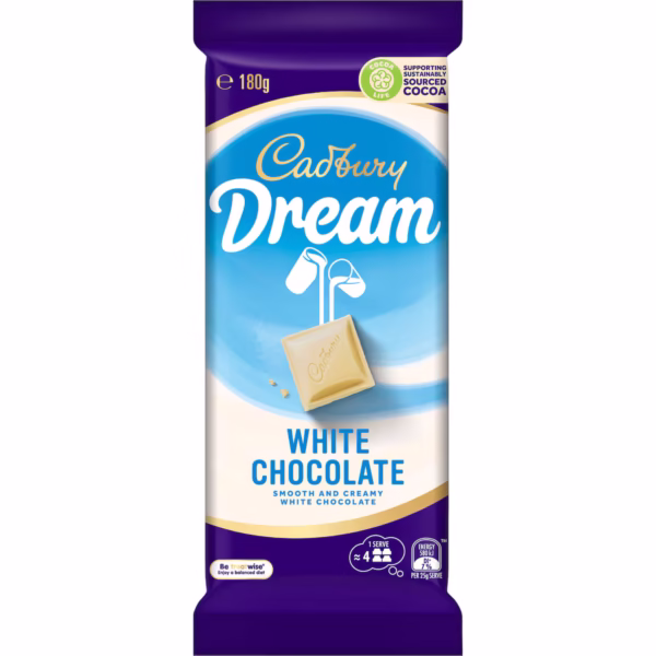 Bulk Cadbury Block Dream 180g ($6.00 each x 12 units)