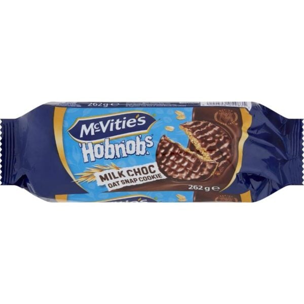 mcvities hobnobs milk chocolate 262g