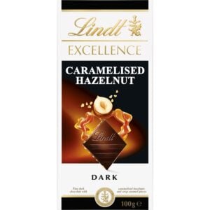 Lindt Excellence Caramelised Hazelnut Block 100g